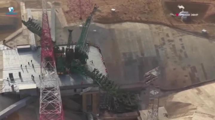 Стартовая площадка была повреждена при запуске российской ракеты